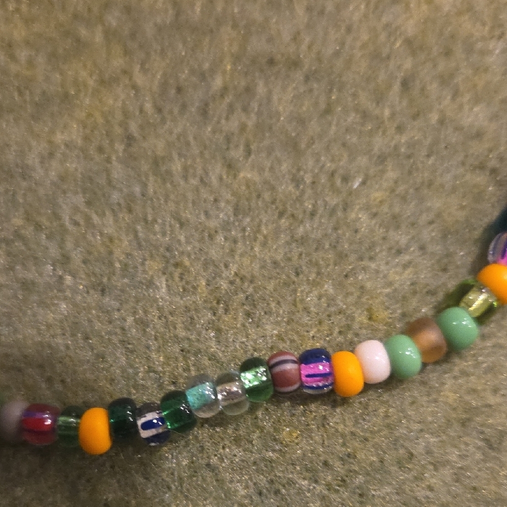 Multicolor Beaded Necklace - Picture 5 of 11